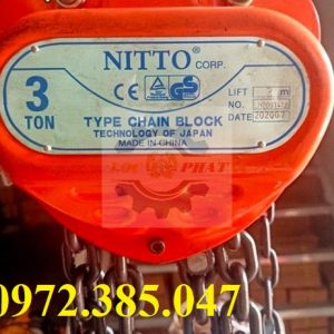  Pa lăng xích Nitto 3 tấn 3m